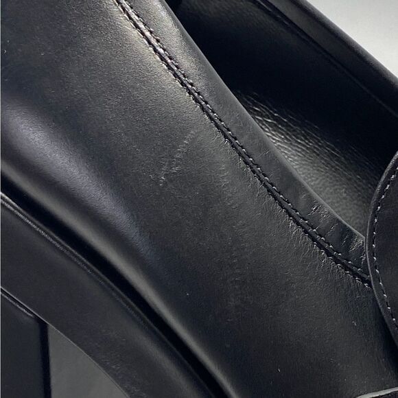 Versace Logo Leather Platform Pumps size 40 - Picture 11 of 15